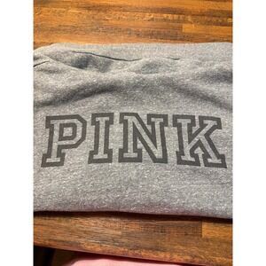 PINK Victoria secret oversized small hoodie with pocket.